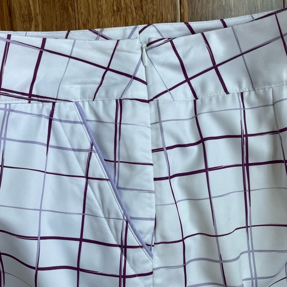 ♥️ ADIDAS Golf Skort White Purple Plum ClimaCool size 4 EUC. 1271 - Picture 4 of 5